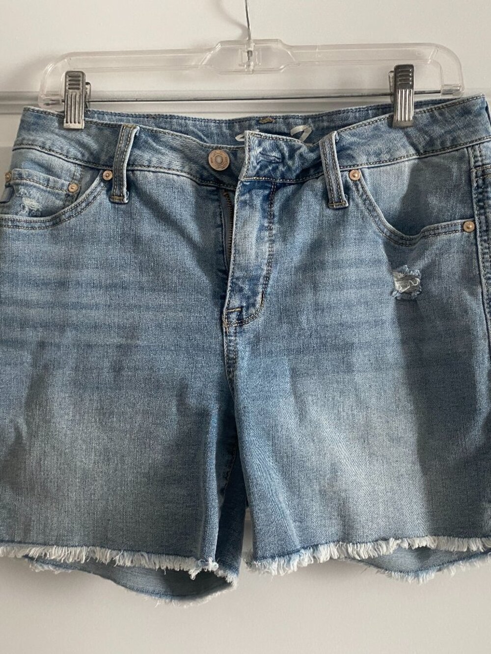 7 For All Mankind Denim Shorts Denim Cutoffs - Size 8